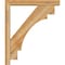 Ekena Millwork Merced Block Rough Sawn Bracket w/ Offset Brace, Western Red Cedar, 4"W x 22"D x 26"H BKT0402X22X26MRC05RWR - alternate 3